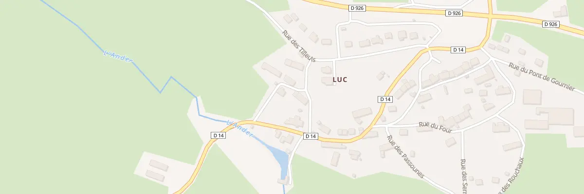 Plan du 6051 Luc à Ussel