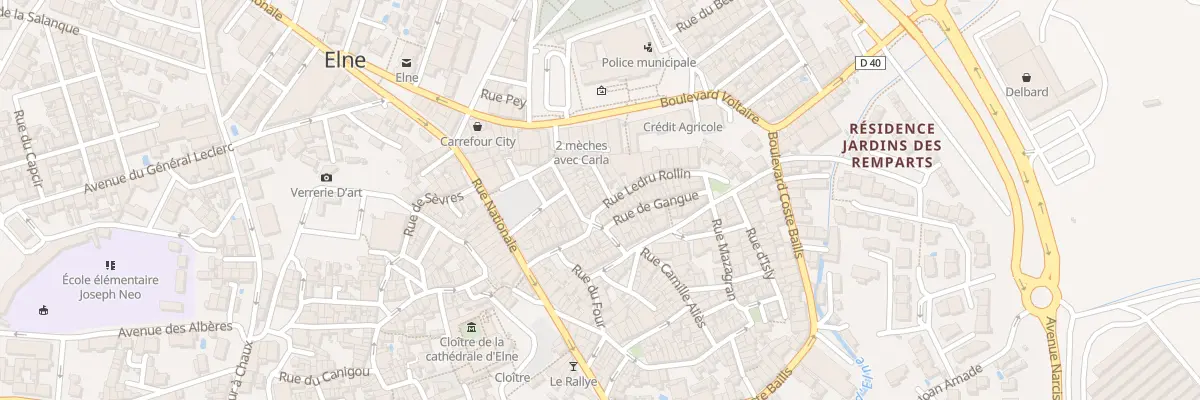Plan du 7 Rue Ledru Rollin à Elne