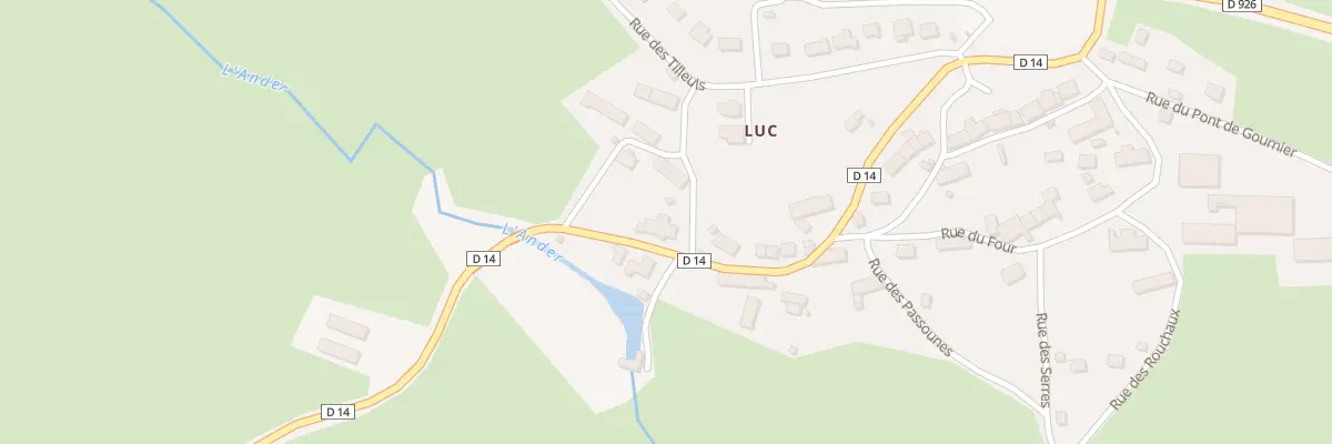 Plan du 5009 Luc à Ussel
