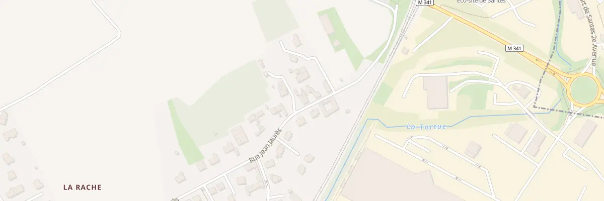 Plan du 75 Rue Jean Jaurès à Santes