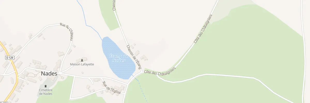 Plan du 2 Che de l’Etang à Nades