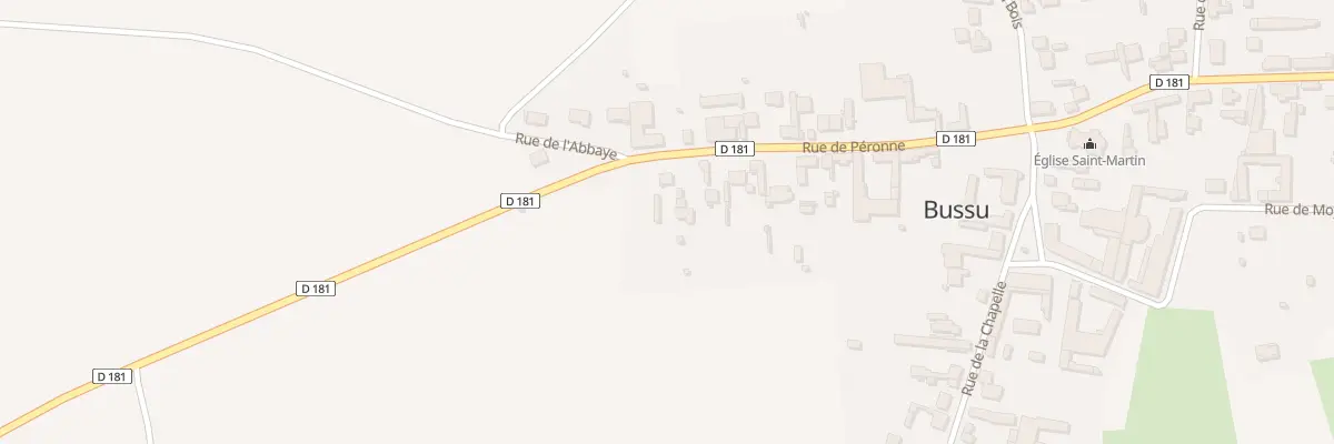 Plan du 25 Rue de Péronne à Bussu