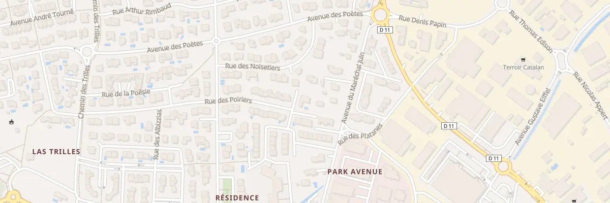 Plan du 1B Rue des Poiriers à Elne