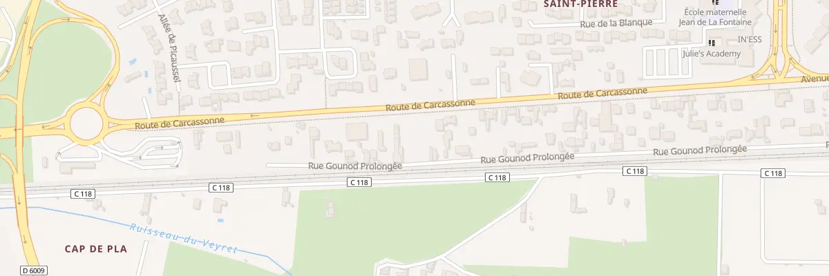 Plan du 171 Av de Bordeaux à Narbonne