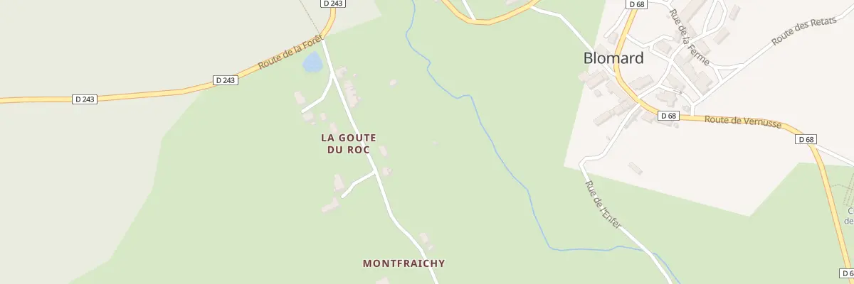 Plan du 5 Rte de la Goutte du Roc à Blomard