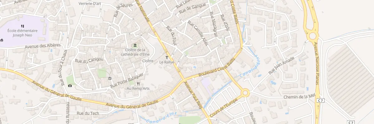 Plan du 4 Pl Gambetta à Elne