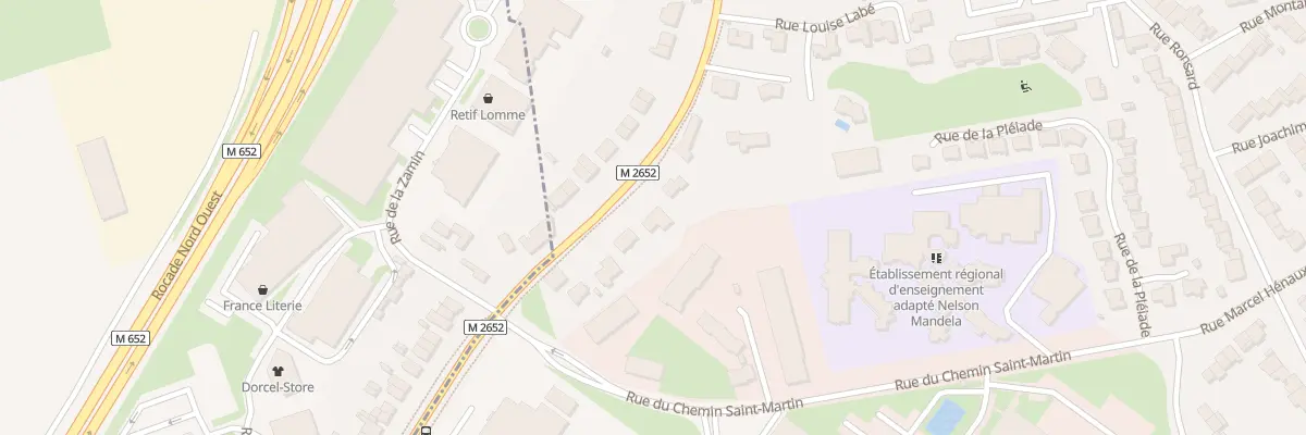 Plan du 61 Rue des Fusillés à Lille