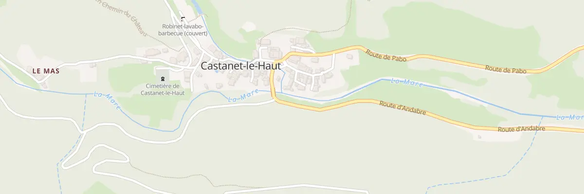Plan du 6 Rue des Bergeries à Castanet-le-Haut