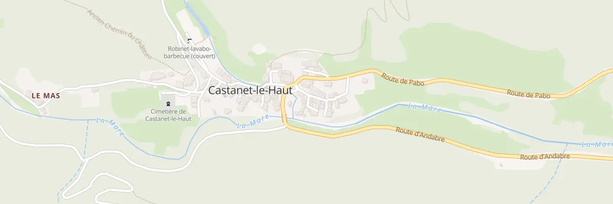 Plan du 1 Rue des Jardins à Castanet-le-Haut