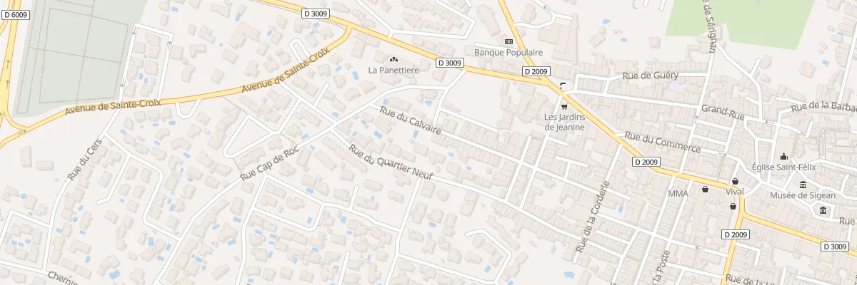 Plan du 39 Rue du Calvaire à Sigean