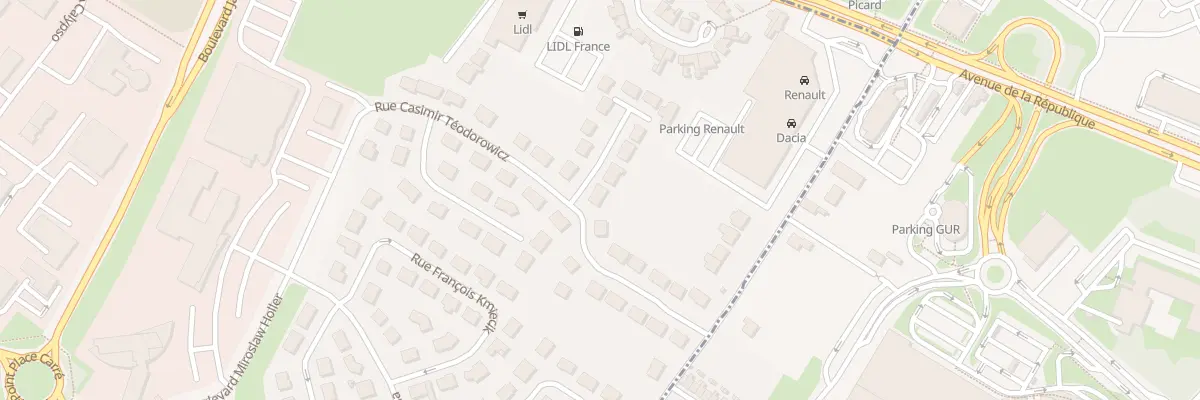 Plan du 13 Rue Jean-paul II à Hénin-Beaumont