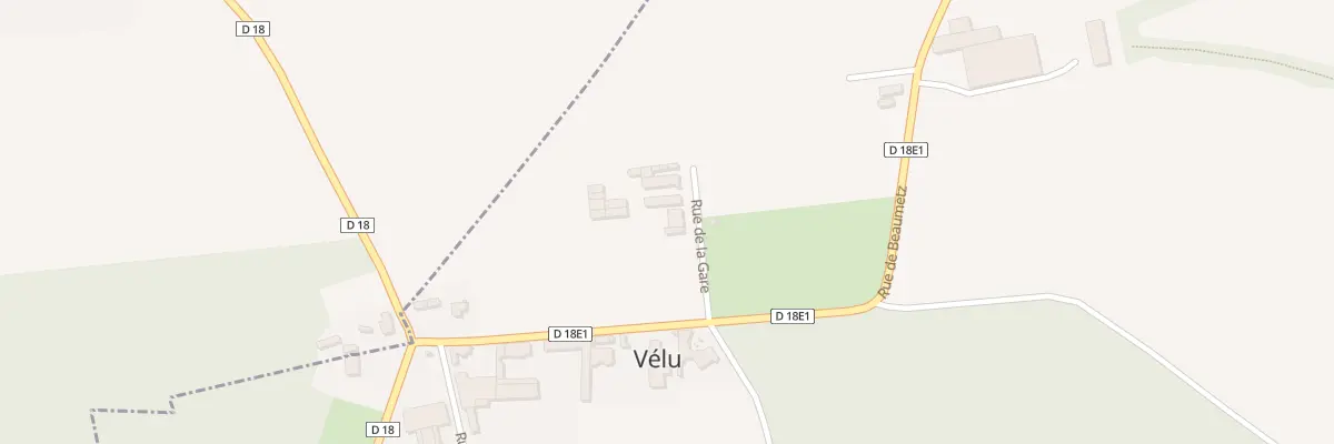 Plan du 1 Rue de la Gare à Vélu
