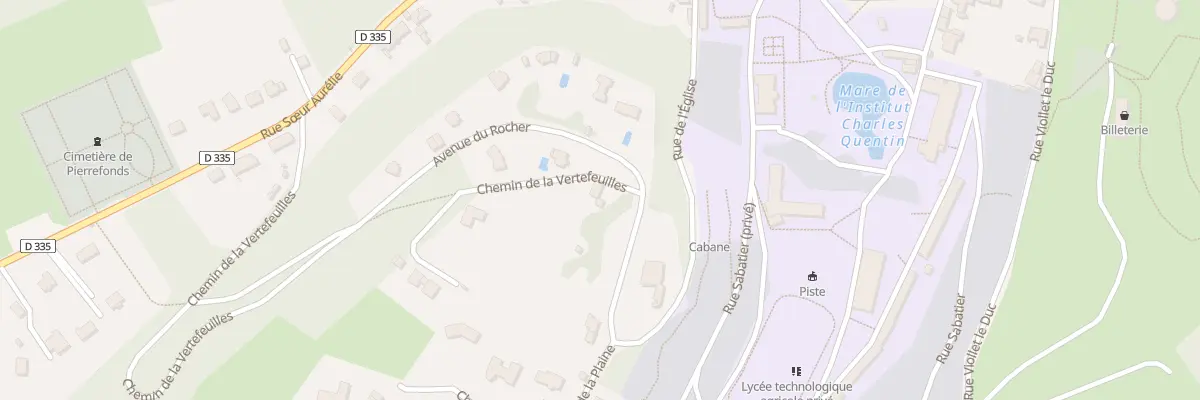 Plan du 3 Che de Vertefeuilles à Pierrefonds