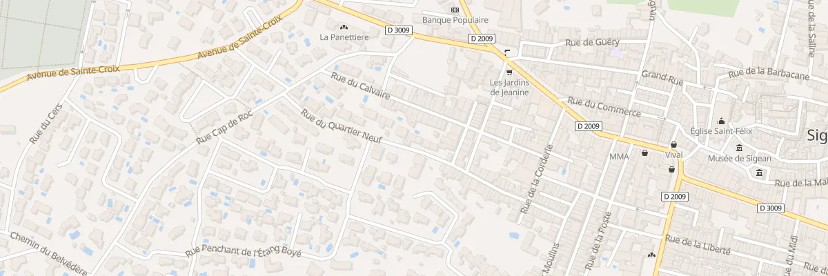 Plan du 46 Rue du Quartier Neuf à Sigean