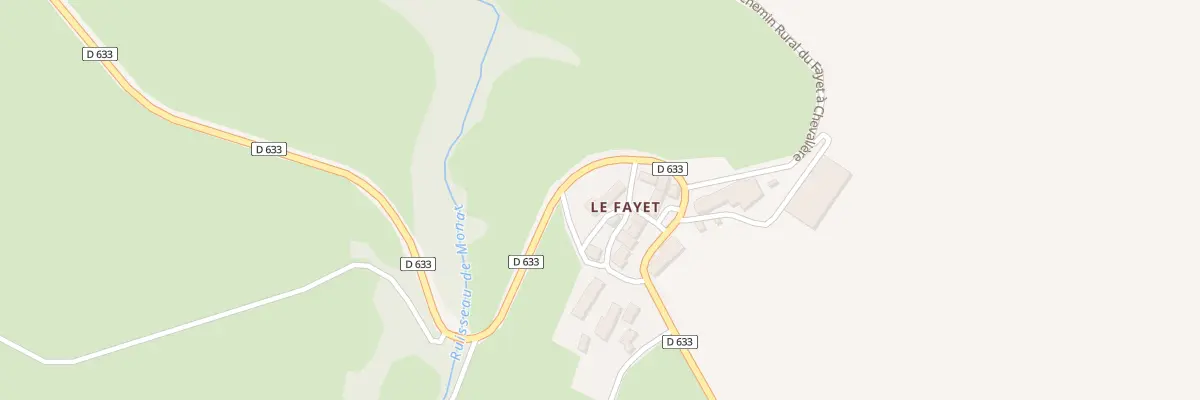 Plan du 5072 Le Fayet à Saint-Pierre-Colamine