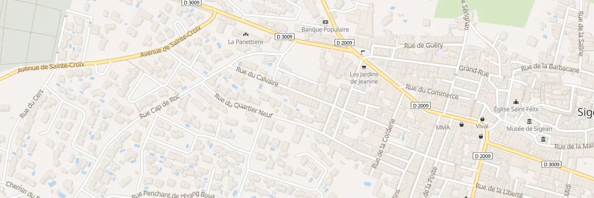 Plan du 25 Rue du Calvaire à Sigean