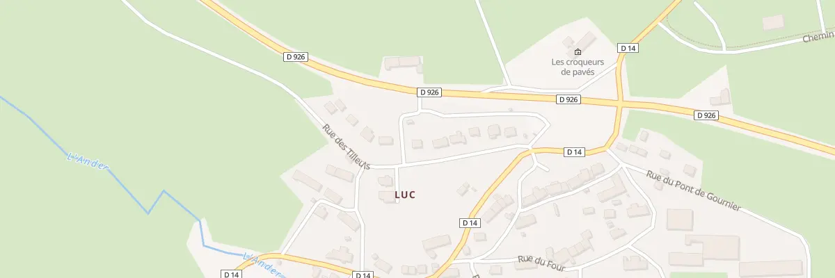 Plan du 14 Rue des Tilleuls à Ussel