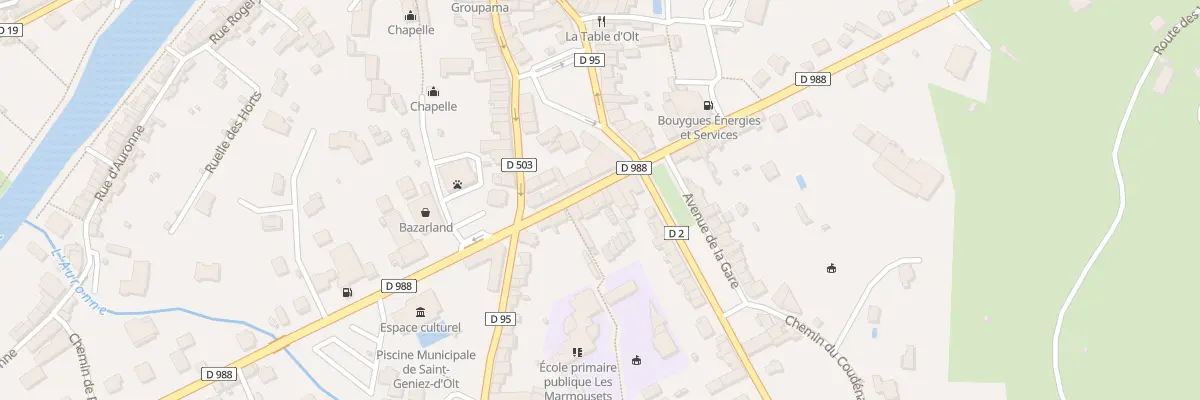 Plan du 9 Rue Nationale à Saint Geniez d’Olt et d’Aubrac