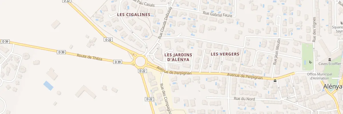Plan du 5001F Av de Perpignan à Alénya