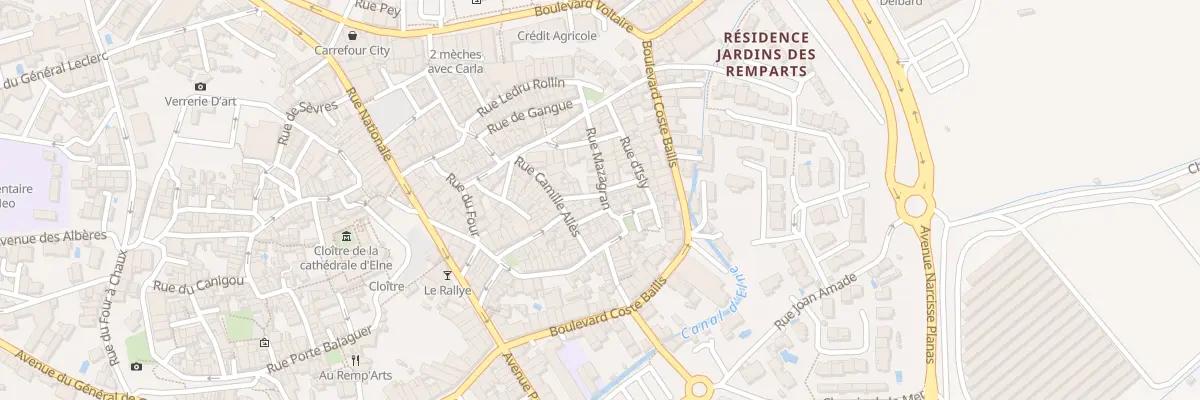 Plan du 5 Rue Mazagran à Elne