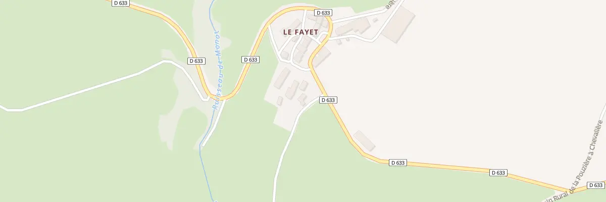 Plan du 5084 Le Fayet à Saint-Pierre-Colamine