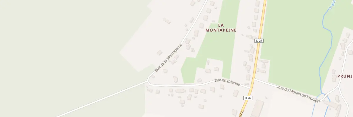 Plan du 25 Rue de la Montapeine à Jouet-sur-l’Aubois