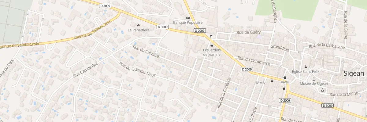 Plan du 30 Rue du Calvaire à Sigean