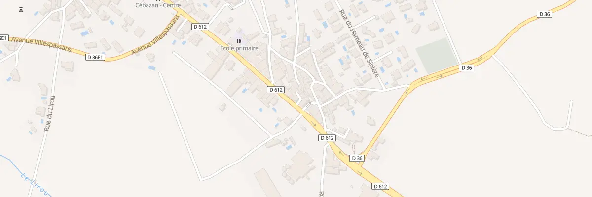 Plan du 10 Rte de Beziers à Cébazan