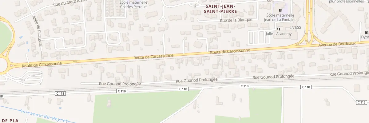 Plan du 157 Av de Bordeaux à Narbonne