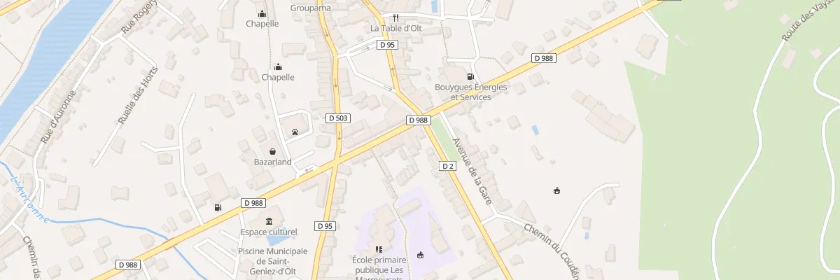 Plan du 1 Rue Nationale à Saint Geniez d’Olt et d’Aubrac