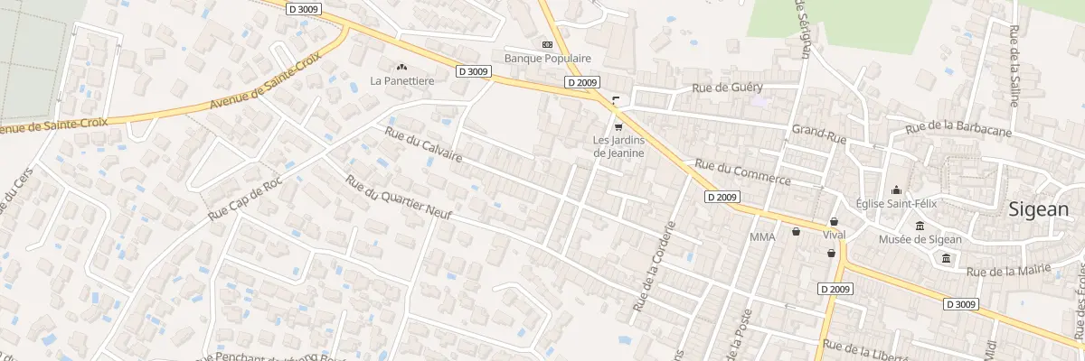 Plan du 26 Rue du Calvaire à Sigean
