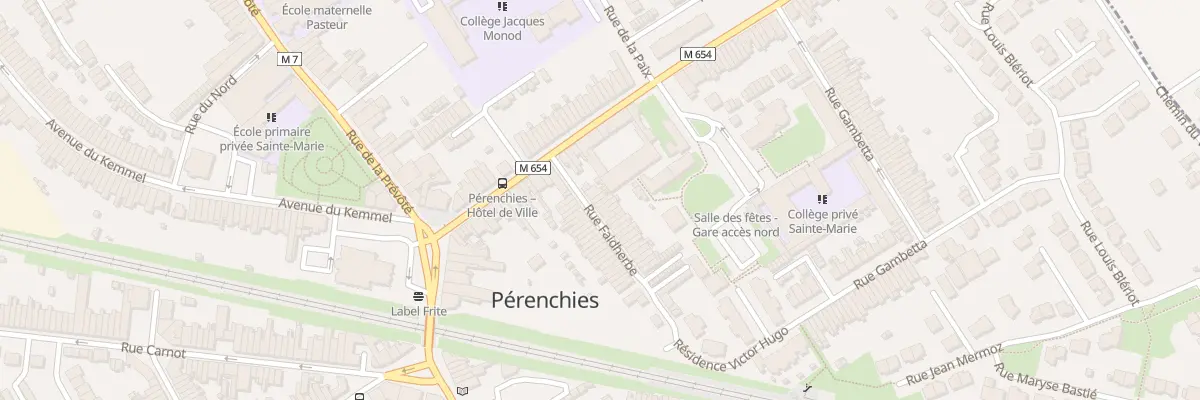 Plan du 3 Rue Faidherbe à Pérenchies