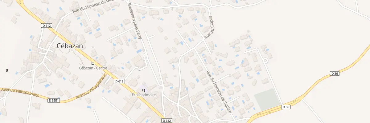 Plan du 6295F Rue du Clapas à Cébazan