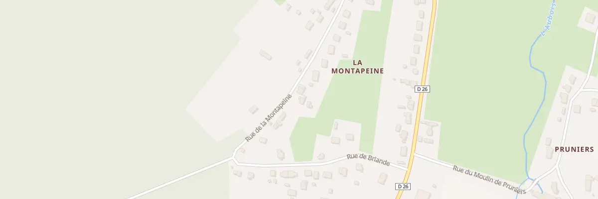 Plan du 23 Rue de la Montapeine à Jouet-sur-l’Aubois