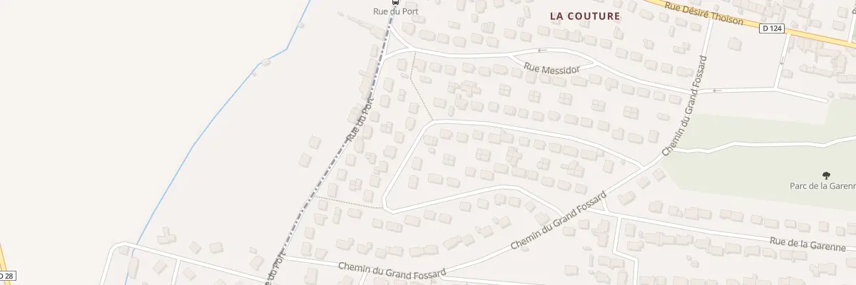 Plan du 23 Rue de la Couture à Cannes-Écluse