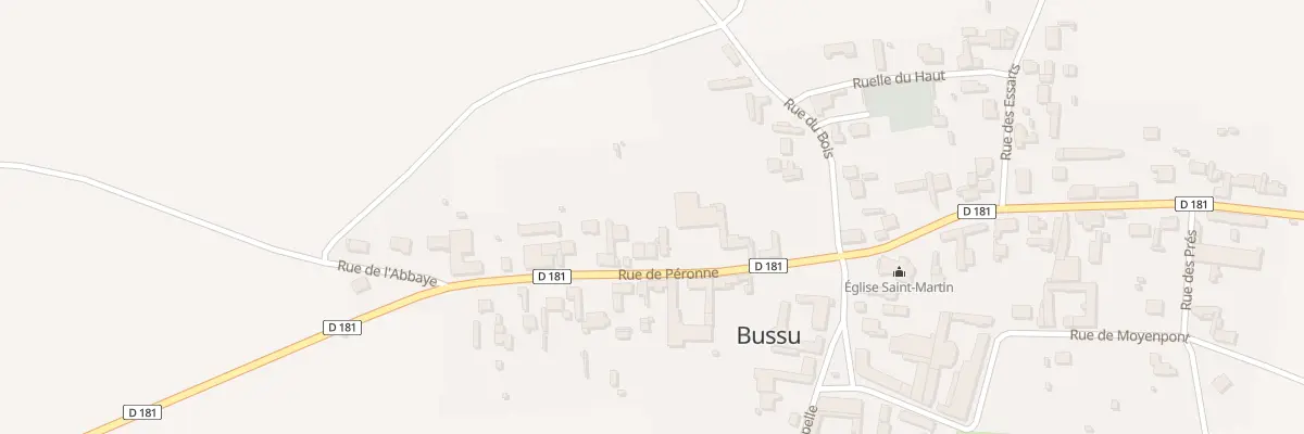 Plan du 12 Rue de Péronne à Bussu