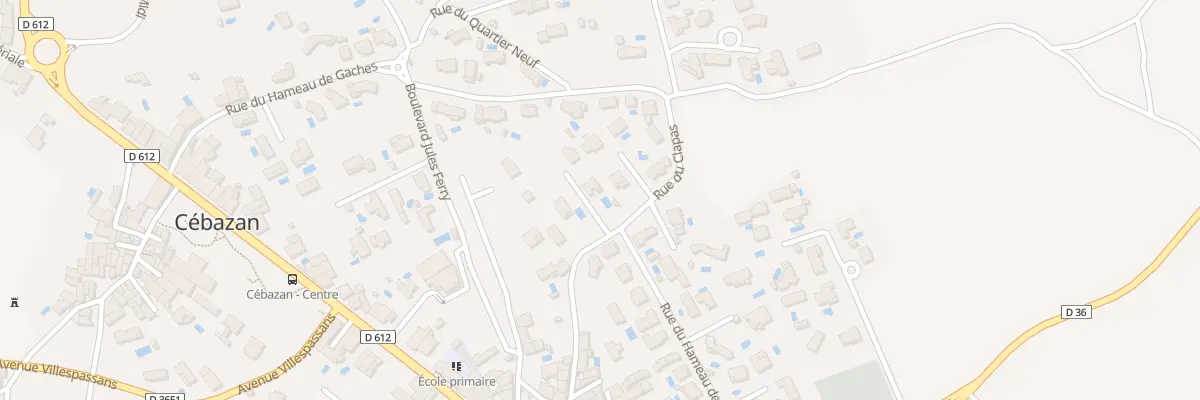 Plan du 6269 Rue du Clapas à Cébazan