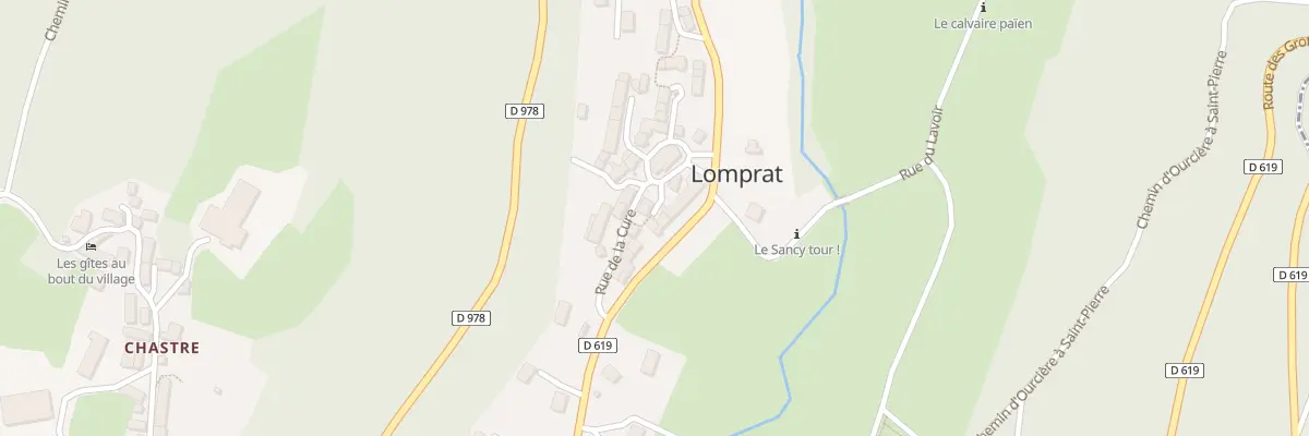 Plan du 1 All du Tunnel -Lomprat- à Saint-Pierre-Colamine