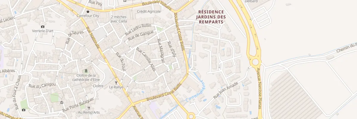 Plan du 33 Rue d’Isly à Elne
