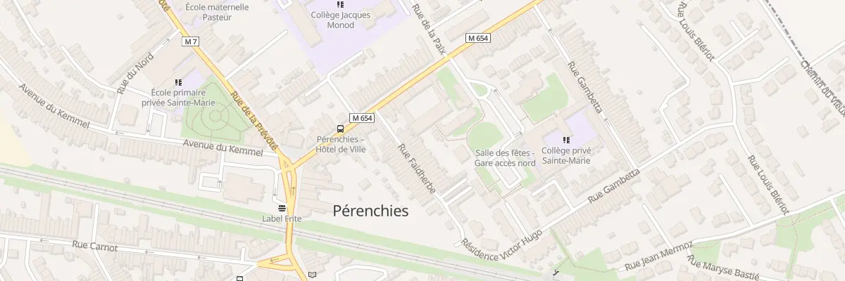 Plan du 7 Rue Faidherbe à Pérenchies