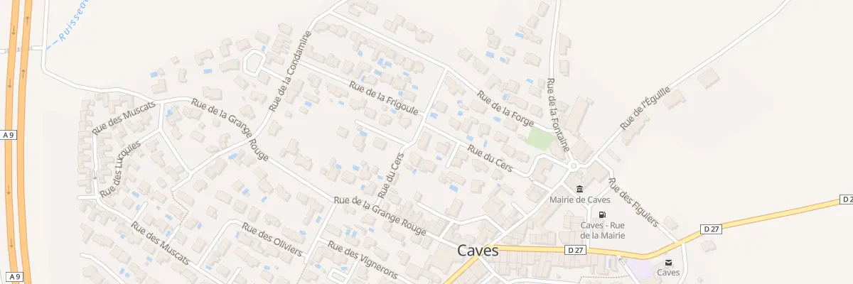 Plan du 4 Rue du Cers à Caves