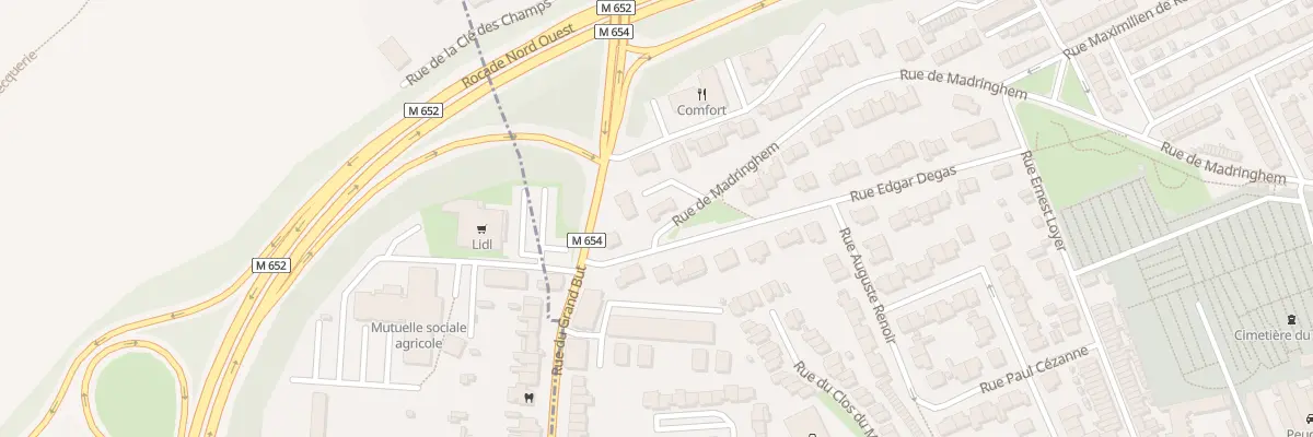 Plan du 60 Rue de Madringhem à Lille