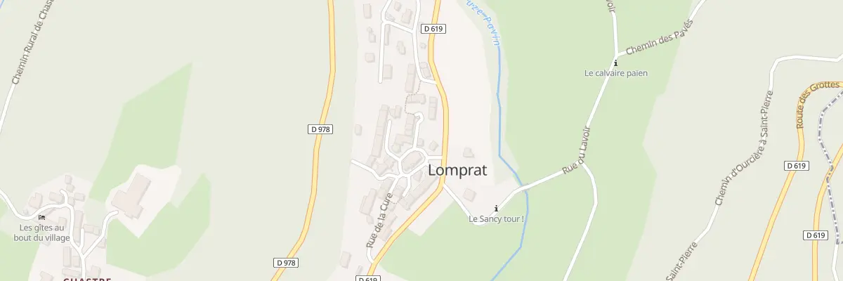 Plan du 8 Pl de l’Eglise -Lomprat- à Saint-Pierre-Colamine
