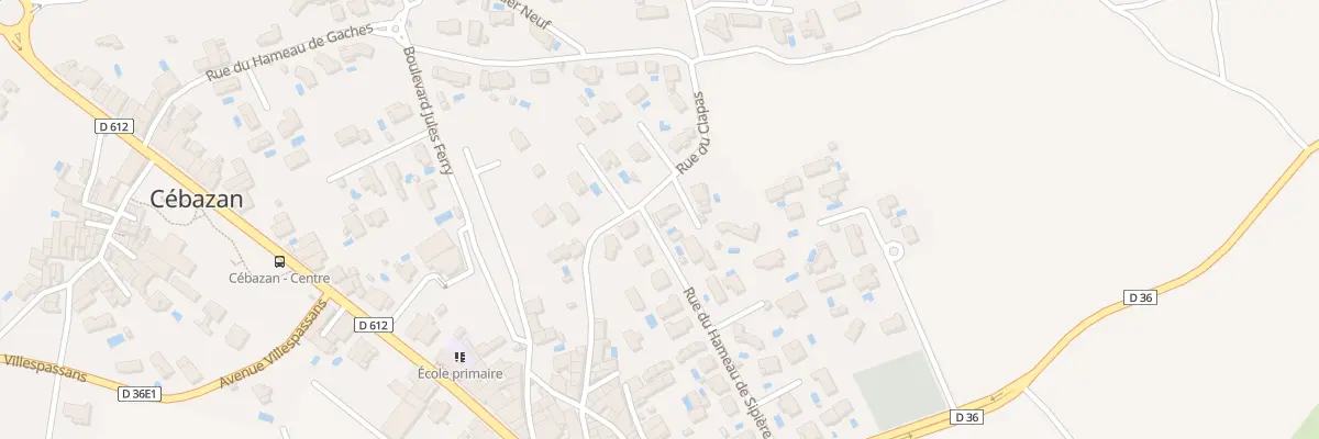Plan du 5234 Rue du Clapas à Cébazan