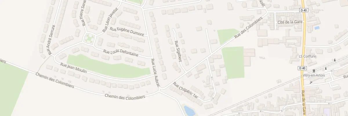 Plan du 9 Rue Sigebert à Vitry-en-Artois