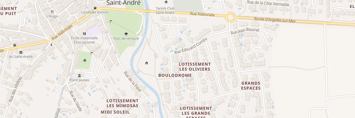 Plan du 4 Lot Les Oliviers à Saint-André