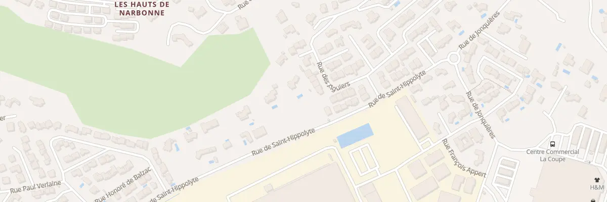 Plan du 22 Rue de Saint Hippolyte à Narbonne