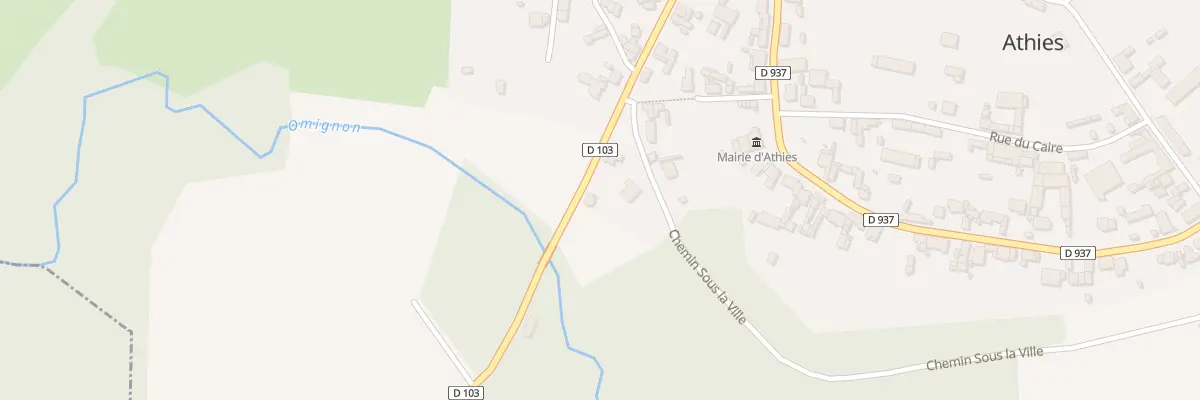 Plan du 17 Rue du Moulin à Athies