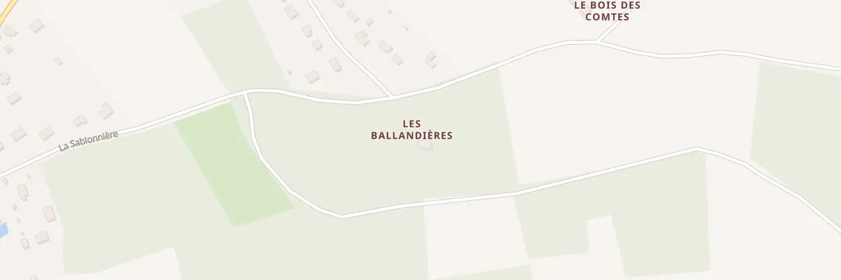 Plan du 1 Les Ballandières à Chuelles