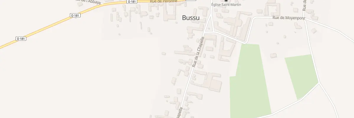 Plan du 8 Rue de la Chapelle à Bussu